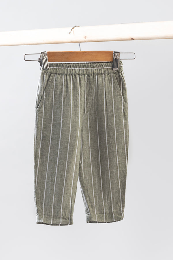 Sage Striped Pants