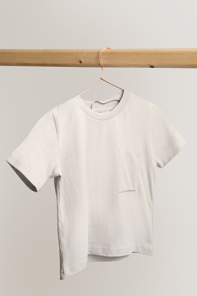 Gray Violet Patch Pocket Tee