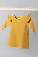 Tawny Olive Sweat Shirt Dress