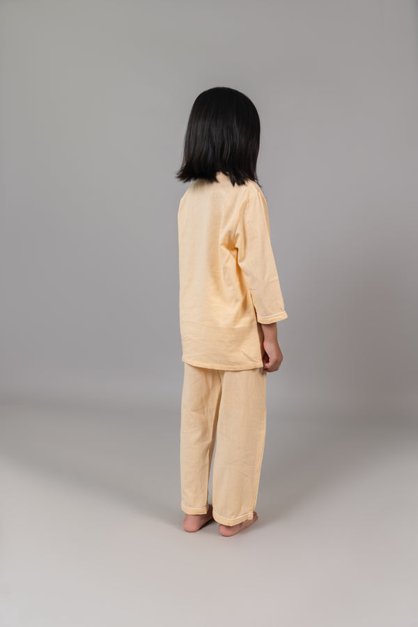 Old School Sleep Suit in Apricot