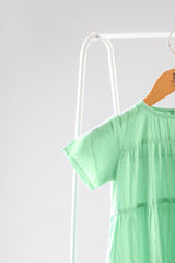 Green Ash Tiered Midi Dress