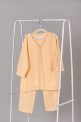 Old School Sleep Suit in Apricot
